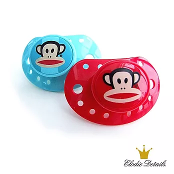 【瑞典ELODIE DETAILS】美國Paul Frank大嘴猴時尚安撫奶嘴Julius Blue
