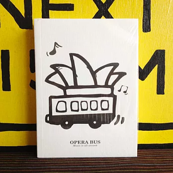 「MonkeyCookie」A6空白筆記本- 歌劇公車