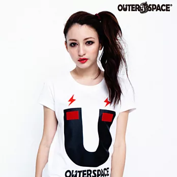 OUTERSPACE U型磁鐵TFREE白色女款