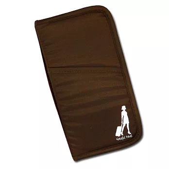 《旅行玩家》多功能精巧護照夾咖啡色