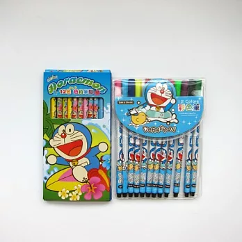 哆啦A夢12色彩色筆&色鉛筆組