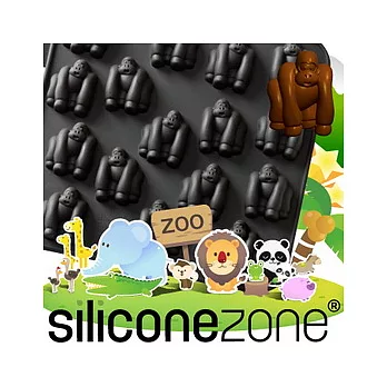 【Siliconezone 】施理康ZOO耐熱巧克力模/冰模-黑猩猩