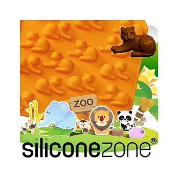 【Siliconezone 】施理康ZOO耐熱巧克力模/冰模-橘老虎