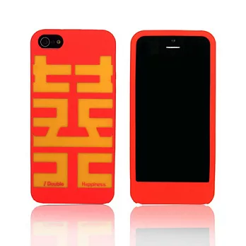 Kalo 卡樂創意 雙喜矽膠保護套for iPhone 5