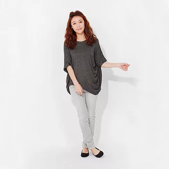 ＊so that’s me＊ Cass 方形袖細褶上衣FREE深灰