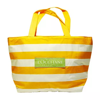 L’ OCCITANE 純粹橙白TOTE包