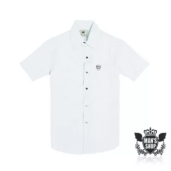 【男人幫 Man’s Shop】S0156＊【新穎設計立體細條紋短袖襯衫】M水藍色