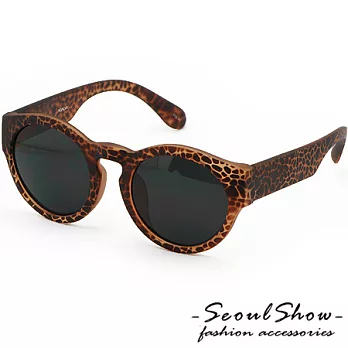 【Seoul Show】琥珀色的夢境　單色調太陽眼鏡 (2030 豹紋素面黑)
