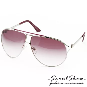 【Seoul Show】率性飛行 　漸層色調太陽眼鏡(18215 紫紅)
