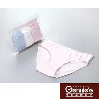 【Gennie’s奇妮】孕婦中腰內褲三件組促銷包(GB91)XL三色隨機