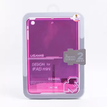 USAMS iPad mini 薄透保護殼-光影系列透粉