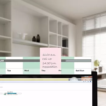 【歐士OSHI】夾心留言備忘板 - 週計畫(粉綠)