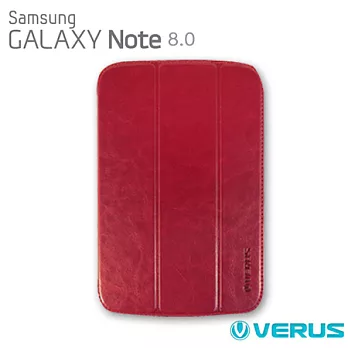 VERUS Samsung Galaxy Note 8.0 layered dandy側掀皮套紅色