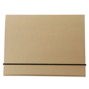 [MUJI 無印良品]再生紙附帶文件收納盒/A5.米
