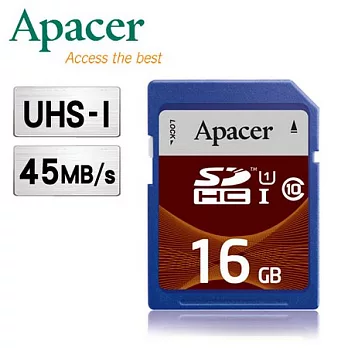 Apacer 宇瞻 16G SDHC UHS-I Class10 記憶卡