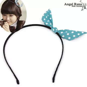 【Angel Rena】韓國人氣廣告麻豆兔耳朵髮箍-藍綠色系