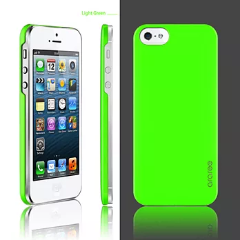 araree iPhone 5 HALF 1/2 輕巧型 弧面保護殼綠
