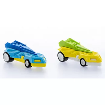 跑車造型可拆解組合環保橡皮擦(黃/藍色)