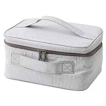 [MUJI 無印良品]TPU小物收納箱/灰條紋