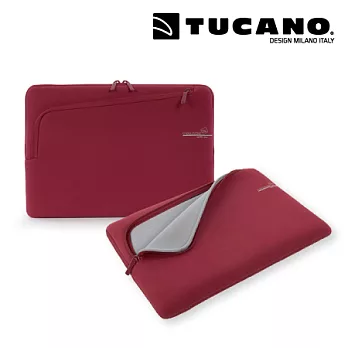 TUCANO With Me 雙層收納超細纖維 MB Air/Pro 13＂專用內袋薔薇紅