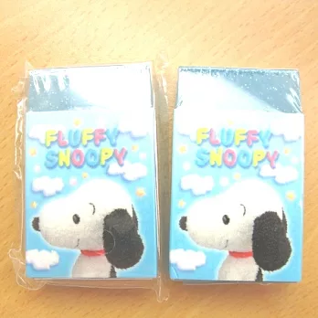 史奴比Snoopy 橡皮擦-粉藍-2入