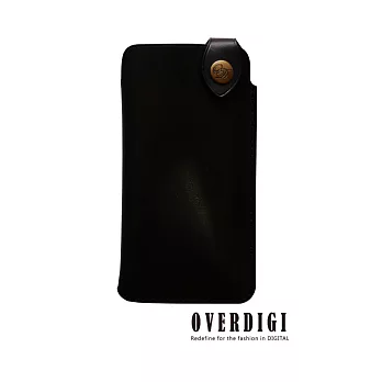 OVERDIGI Macaron iPhone5s 馬卡龍全手工真皮抽取式黑色