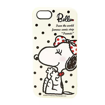 SANRIO SNOOPY妹妹貝兒點點蝴蝶結系列iPhone5保護殼