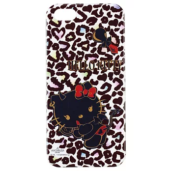 SANRIO HelloKitty×AMONNLISA 豹紋小惡魔 iPhone5保護殼