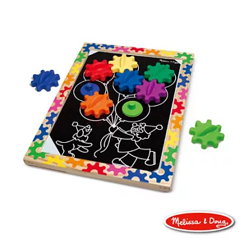 美國瑪莉莎 Melissa & Doug - 10面磁力齒輪遊戲板