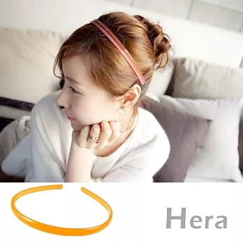 韓國【Hera】飾品 花漾糖果色造型髮箍(六色-時尚橘)
