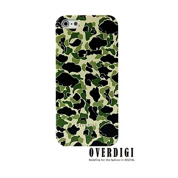 OVERDIGI camouflage iPhone5s 超薄時尚保護殼迷彩綠