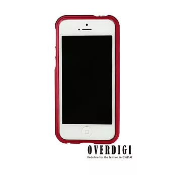 OVERDIGI Limbo Aluminum Bumper iPhone5s 超薄鋁合金邊框紅色