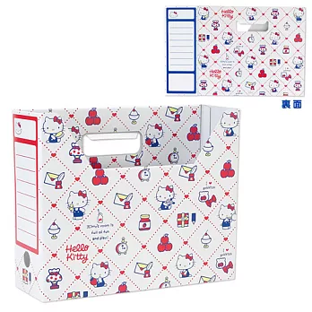 SANRIO HELLO KITTY A4文件夾收納箱(二色可選)白