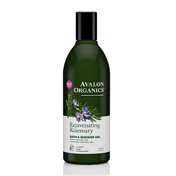 AVALON ORGANICS 迷迭香精油潤澤沐浴乳355ml/12oz