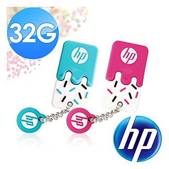 HP 惠普 ◤雪糕碟◢ 32GB 超可愛防水造型隨身碟糖心草莓(粉紅色)