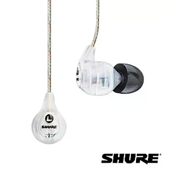 SHURE SE115 入門專業級隔離噪音耳機 (透明白)