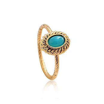 Enya★浪漫旅行 簡約好感圓弧亮彩三環戒