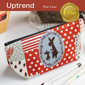 Uptrend/V-plus˙小鹿的紐約聖誕寬底筆袋
