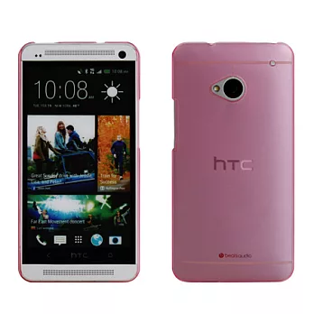 【BIEN】HTC New One 簡約超薄羽量保護殼 (粉紅)