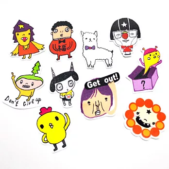 廢物奶泡手作貼紙包-09