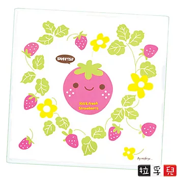 【拉孚兒Naforye】拉孚兒純綿四層紗布方型浴巾草莓