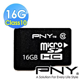 PNY必恩威 microSDHC Class10 記憶卡 16GB (附轉接卡)