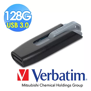 Verbatim 威寶 USB3.0 128GB 高速隨身碟 V3 灰黑