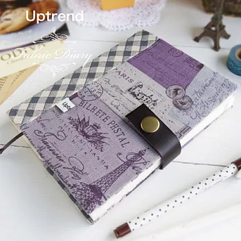 Uptrend Fabric Diary 布手帳-In Paris / 紫色地鐵