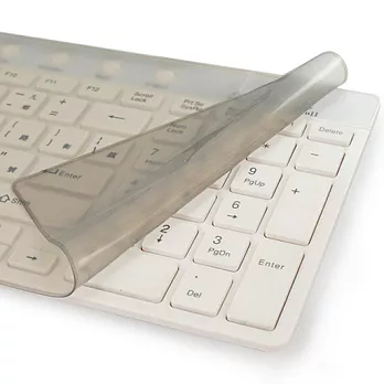 NB鍵盤/桌上型鍵盤 通用型 霧面鍵盤果凍保護膜透明黑