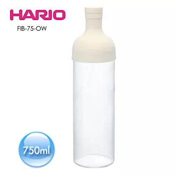 HARIO 酒瓶白色冷泡茶壺750ml FIB-75-OW白色