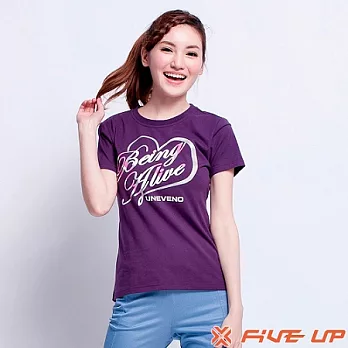 【FIVE UP】自由之夏棉圓領Tee-女(深情紫)L深情紫-L