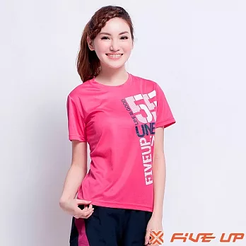 【FIVE UP】美麗青春吸排圓領Tee-女(俏桃紅)M俏桃紅-M
