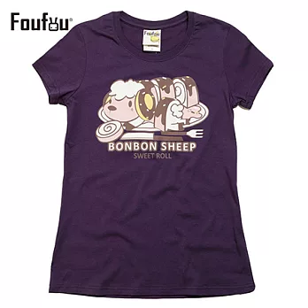《FOUFOU》T-shirt-瑞士捲羊M紫色