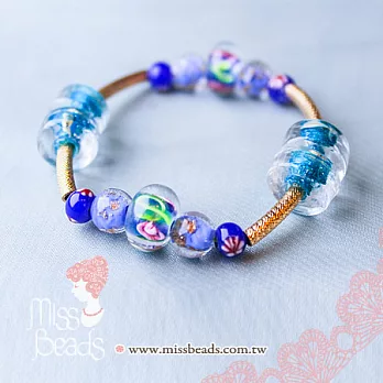 【Miss Beads】手作生活-DIY串珠手鍊-《仲夏之夢》*寶藍寶藍